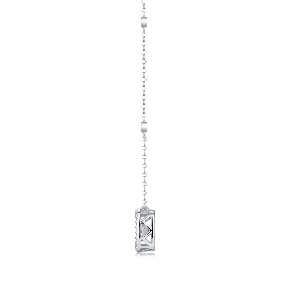 1Sweet - A Fashionable And Luxurious Diamond Jewelry Pendant Set With 1-carat Moissanite S925 Sterling Silver And Platinum Plating